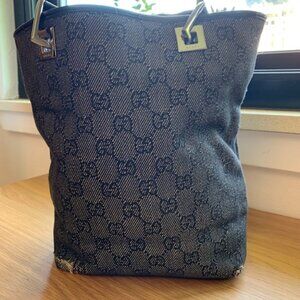 Vintage Gucci Denim Tote